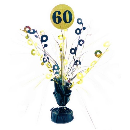 #60 Black & Gold Centrepiece Weight 165gm