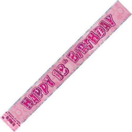 BANNER - 21ST BIRTHDAY PINK