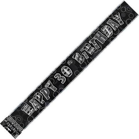 BANNER - 30TH BIRTHDAY BLACK