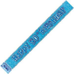 BANNER - 50TH BIRTHDAY BLUE