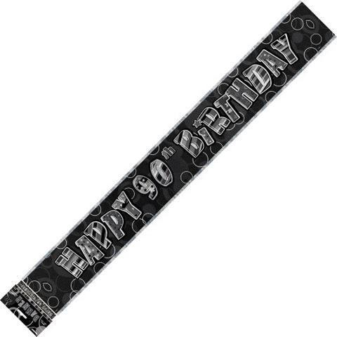 BANNER - 90TH BIRTHDAY BLACK