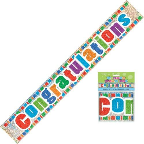 BANNER - CONGRATULATIONS PRISMATIC