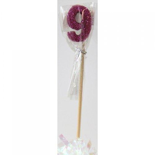 CANDLE GLITTER LARGE PINK #9