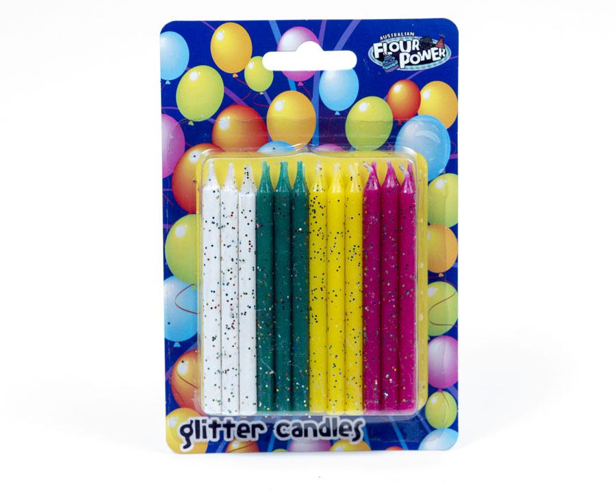 CANDLE GLITTER MULTI COLOUR