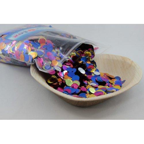 CONFETTI - METALLIC BRIGHT ASSORTED 250G 1CM
