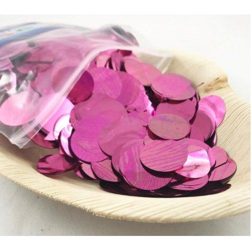 CONFETTI - METALLIC LIGHT PINK 250G 2.3CM