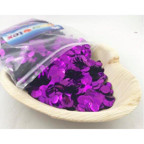 CONFETTI - METALLIC PURPLE 250G 1CM