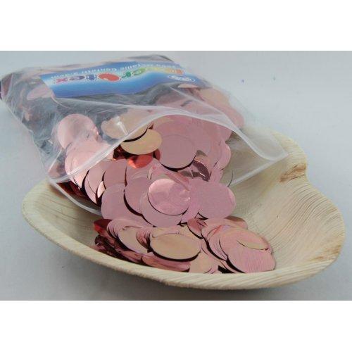 CONFETTI - METALLIC ROSE GOLD 250G 2.3CM