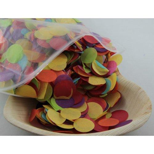 CONFETTI - TISSUE BRIGHT ASSORTED 250G 2.3CM