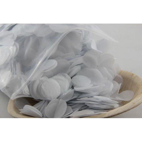 CONFETTI - TISSUE WHITE 250G 2.3CM