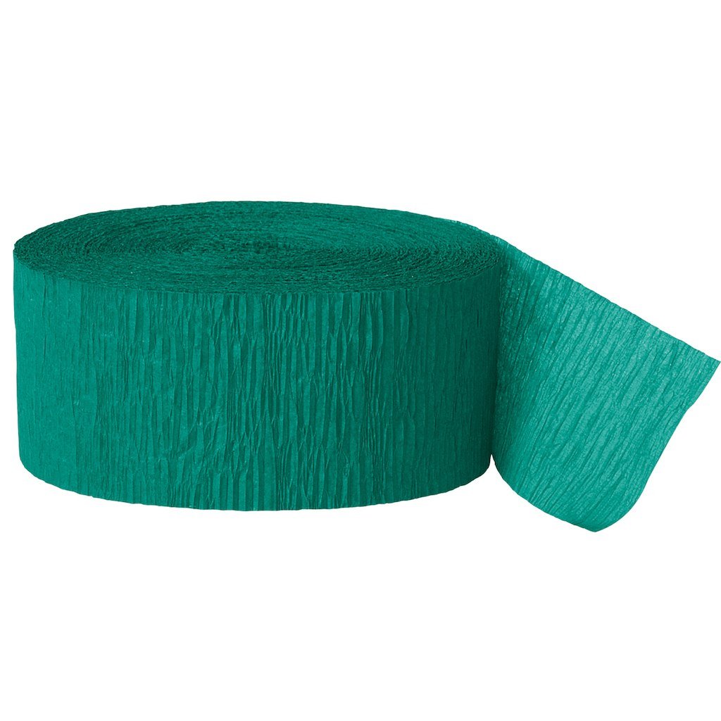 CREPE STREAMERS 30M EMERALD GREEN
