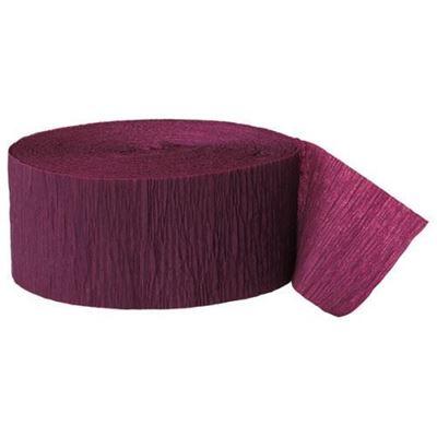 CREPE STREAMERS 30M MAROON