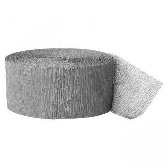 CREPE STREAMERS 30M METALLI SILVER