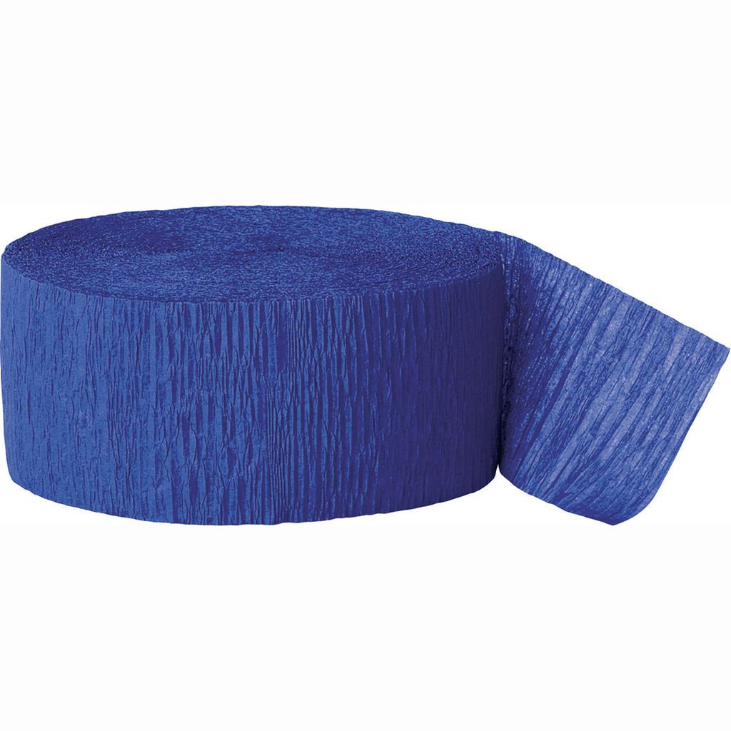 CREPE STREAMERS 30M NAVY BLUE