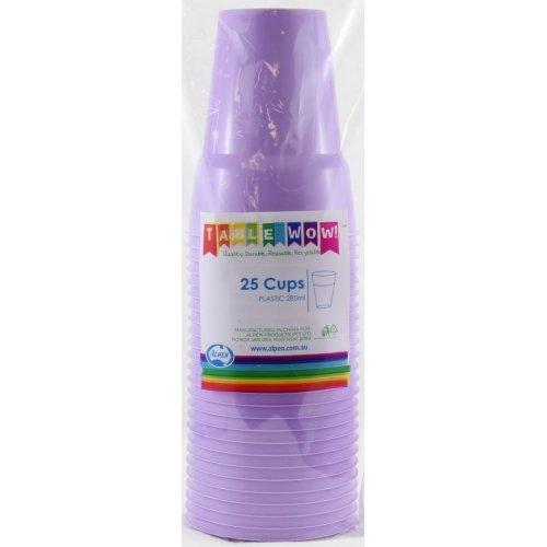 CUPS 285ML - LAVENDER PK25