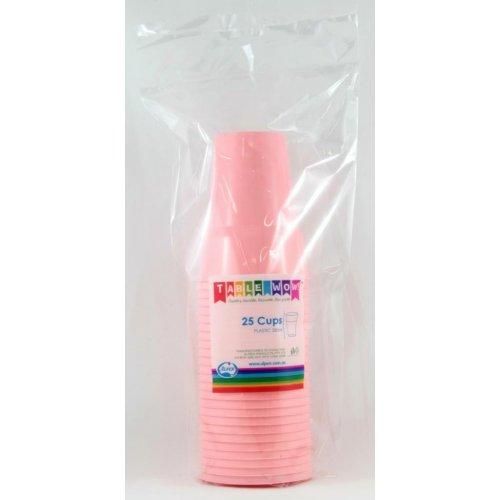 CUPS 285ML - LIGHT PINK PK25