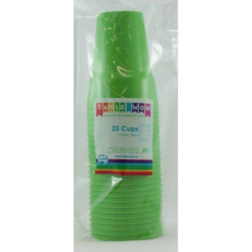 CUPS 285ML - LIME PK25