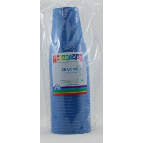 CUPS 285ML - ROYAL BLUE PK25
