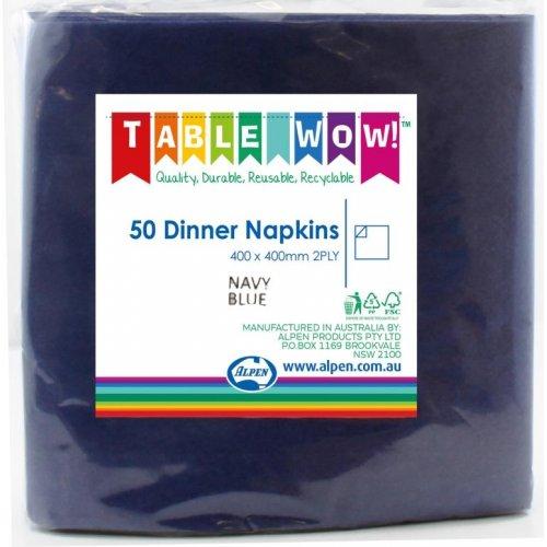 DINNER NAPKIN - 2PLY DARK BLUE PK50
