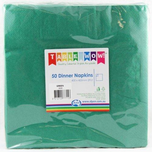 DINNER NAPKIN - 2PLY HUNTER GREEN PK50