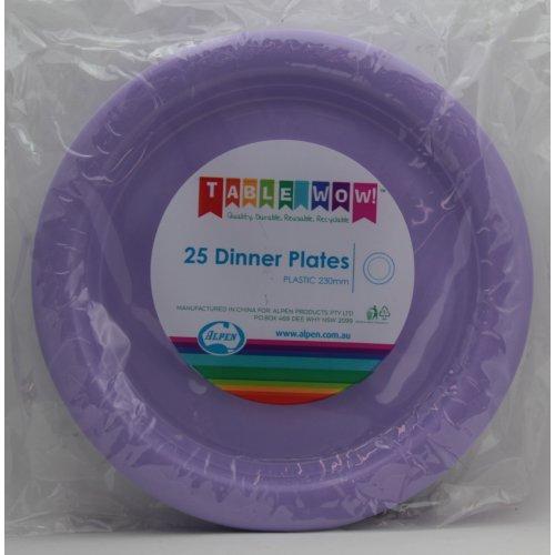 DINNER PLATES - LAVENDER PK25