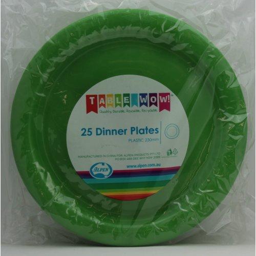 DINNER PLATES - LIME PK25