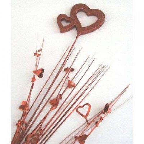 FOAM SPRAY HEARTS RED DOUBLE OUTLINE
