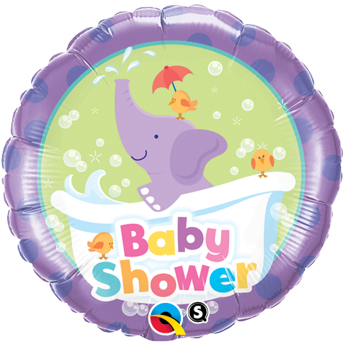 FOIL BALLOON 45CM - BABY SHOWER ELEPHANT