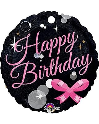 FOIL BALLOON HAPPY BIRTHDAY 45CM - BIRTHDAY BUBBLES