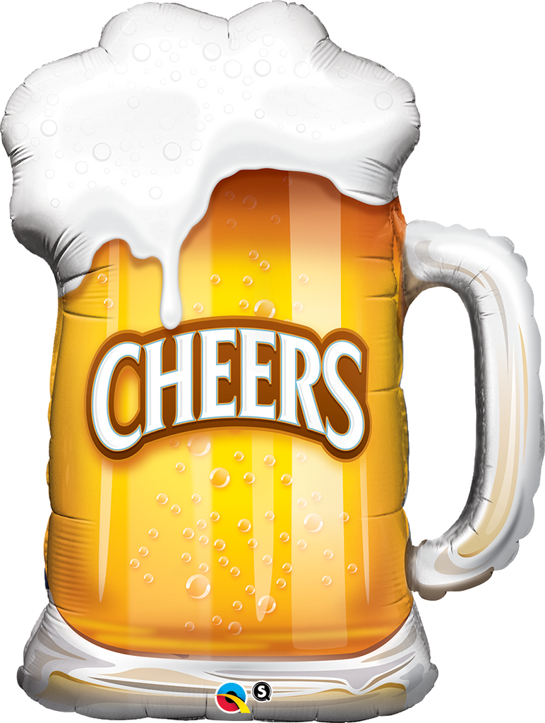 FOIL BALLOON HAPPY BIRTHDAY 89CM - CHEERS ! BEER MUG