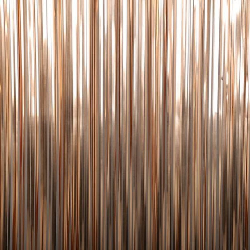 FOIL CURTAIN - METALLIC ROSE GOLD 2MX90CM
