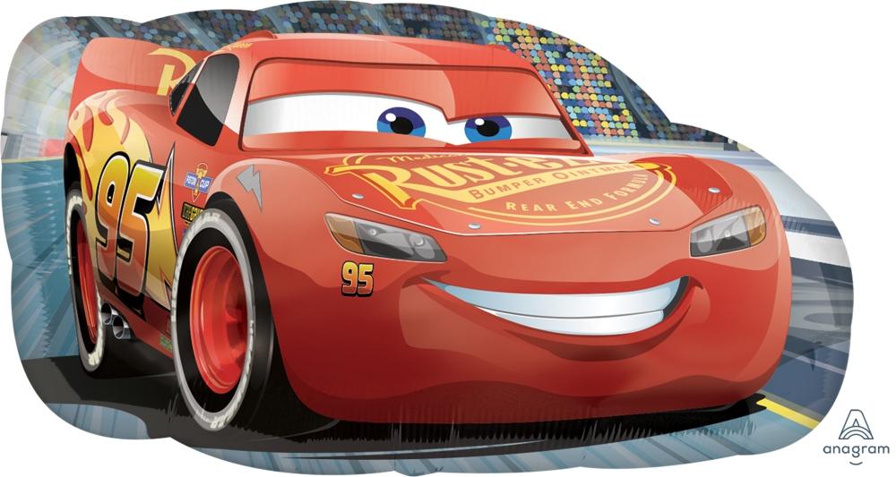 FOIL SUPERSHAPE BALLOON - CARS LIGHTING MCQUEEN 76X43CM