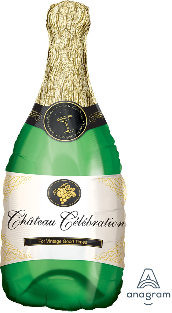 FOIL SUPERSHAPE BALLOON - CHAMPAGNE BOTTLE 91X35CM