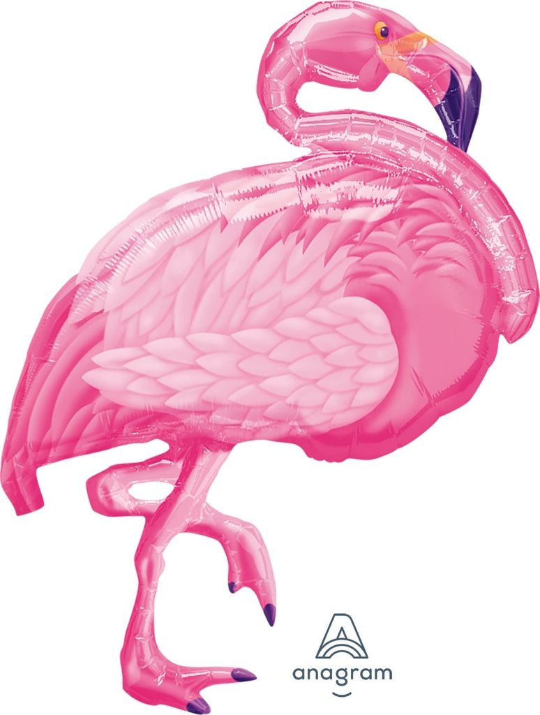 FOIL SUPERSHAPE BALLOON - FLAMINGO BEACH 86X69CM