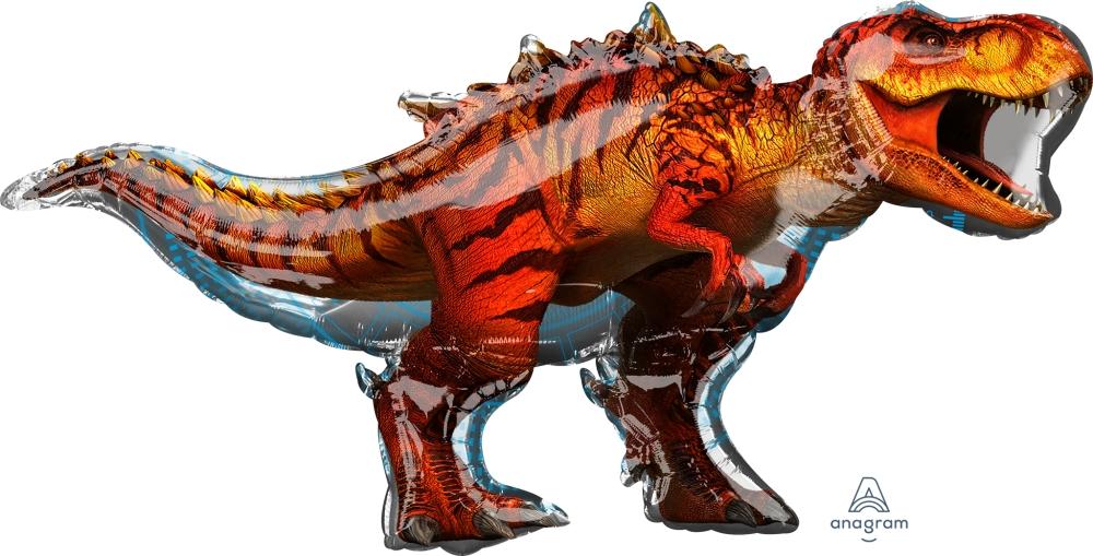 FOIL SUPERSHAPE BALLOON - JURASSIC WORLD T-REX 114X60CM