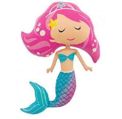 FOIL SUPERSHAPE BALLOON - MERMAID 114CM
