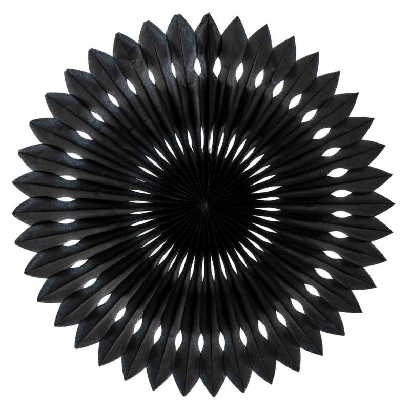 HANGING PAPER FAN 40CM BLACK