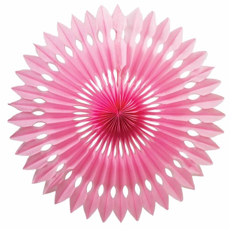 HANGING PAPER FAN 40CM CLASSIC PINK