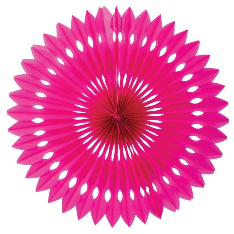 HANGING PAPER FAN 40CM MAGENTA