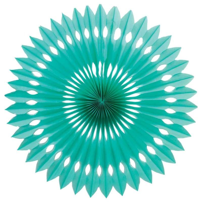 HANGING PAPER FAN 40CM TORQOISE