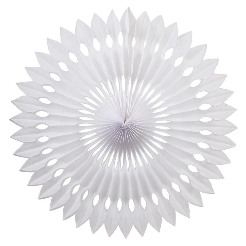 HANGING PAPER FANS 24CM WHITE
