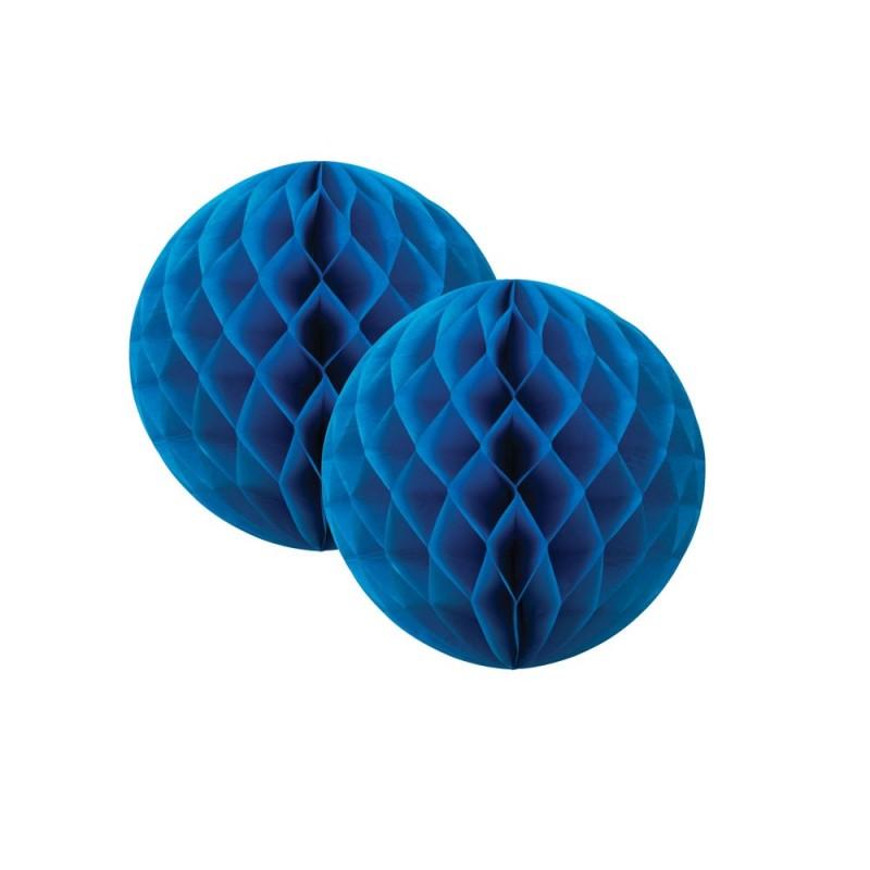 HONEYCOMB BALL 15CM BLUE PK2