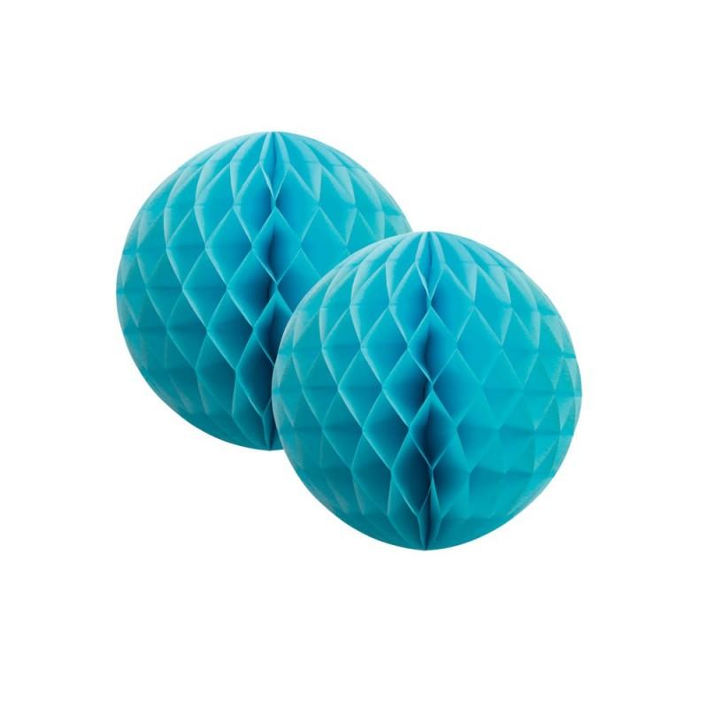 HONEYCOMB BALL 15CM PASTEL BLUE PK2