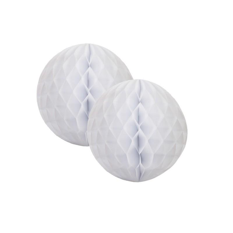 HONEYCOMB BALL 15CM WHITE PK2