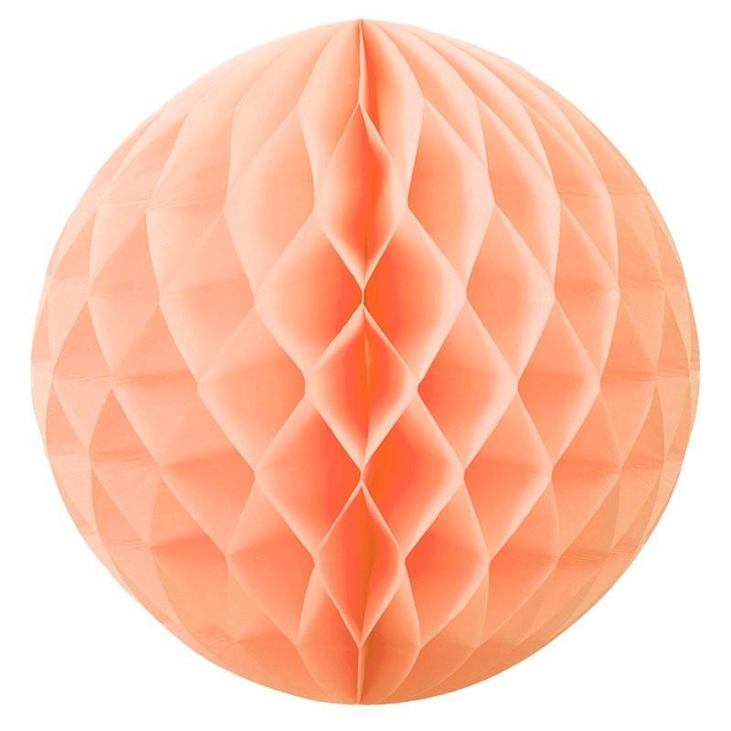 HONEYCOMB BALL 25CM PEACH