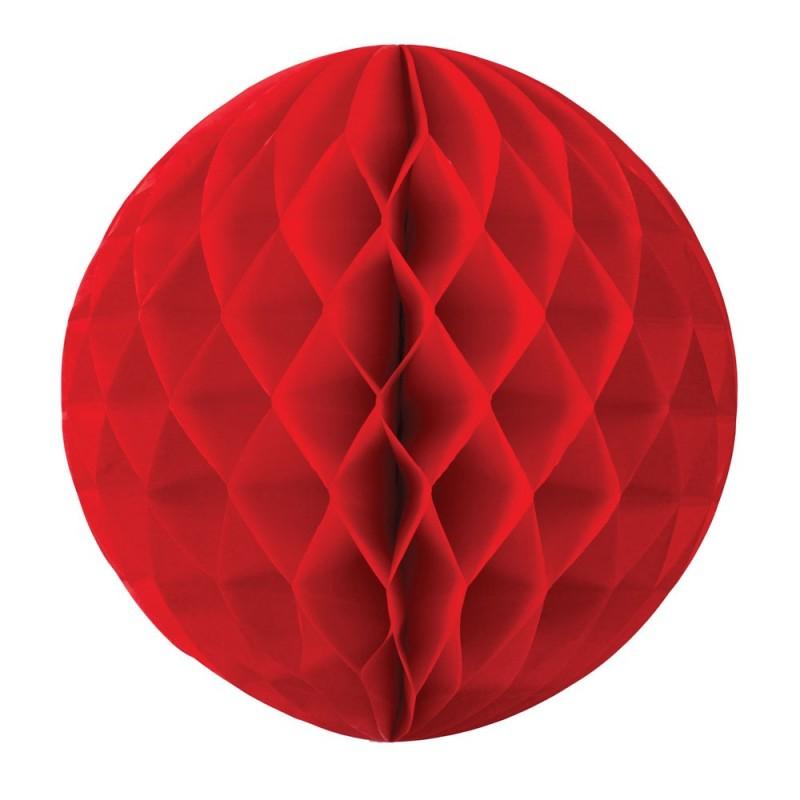 HONEYCOMB BALL 35CM RED