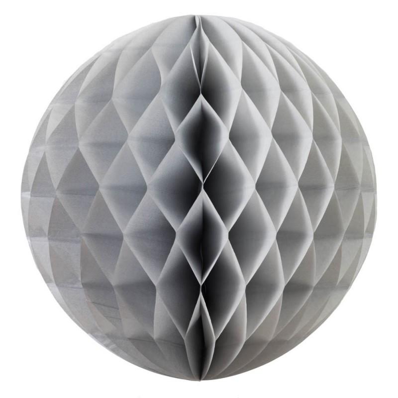 HONEYCOMB BALL 25CM SILVER