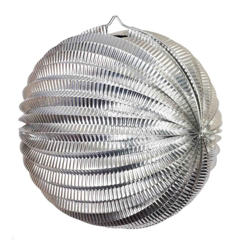 LANTERN SILVER FOIL 25CM