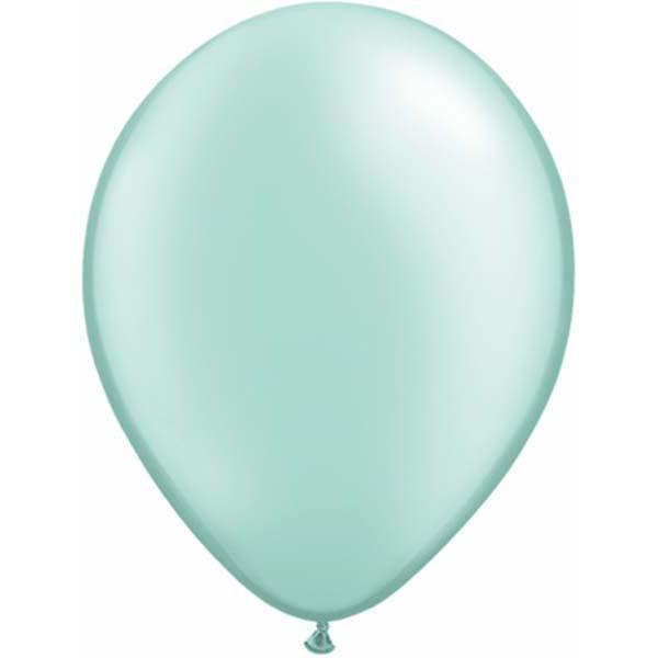 LATEX BALLOON 12CM - PEARL MINT GREEN PK 100