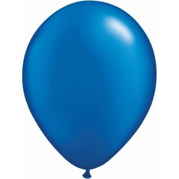 LATEX BALLOON 28CM - METALLIC BLUE PK 100